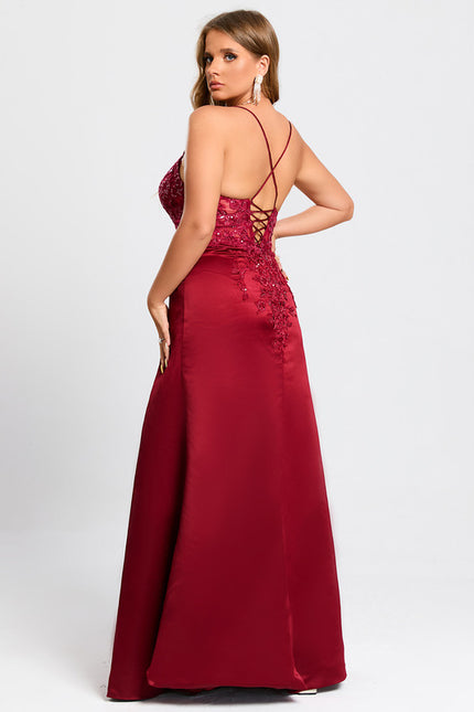 Robe Fourreau Sirène Satinée - gallery 8