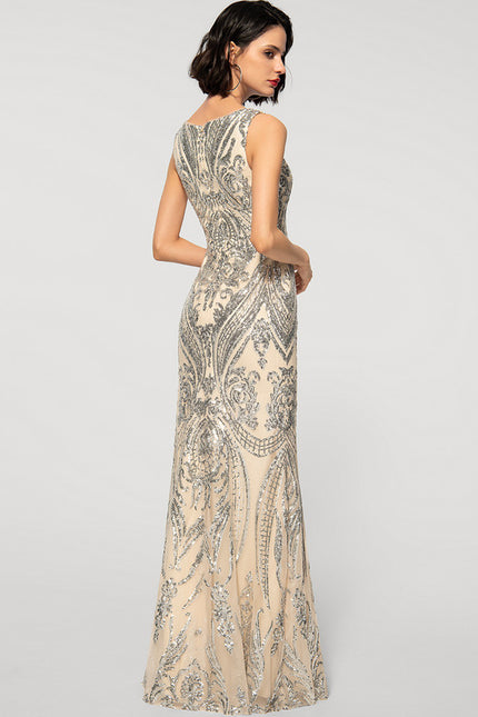 Robe Fourreau Scintillante Émeraude - gallery 1