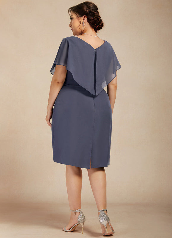 Robe Fourreau Drapée Rose - gallery 5