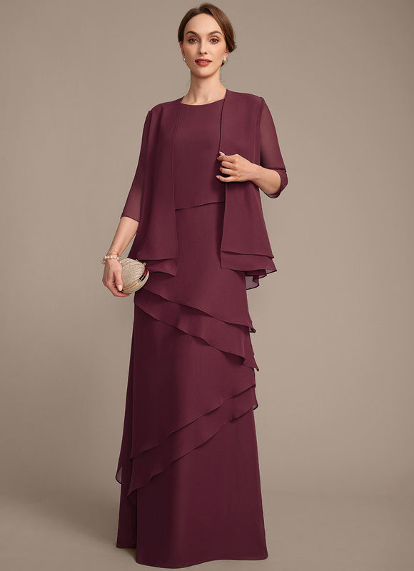 Robe Fourreau Cascade Bordeaux