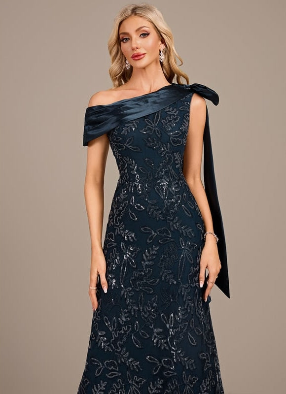 Robe Fourreau Satinée Ornée - gallery 1