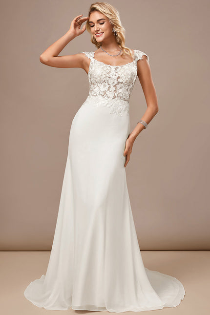 Robe Mariee Fourreau Dentelle - gallery 1