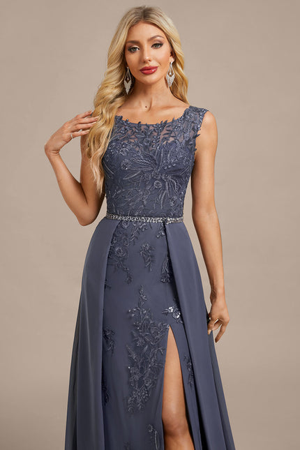 Robe Fourreau Longue Élégante Brodée - gallery 1