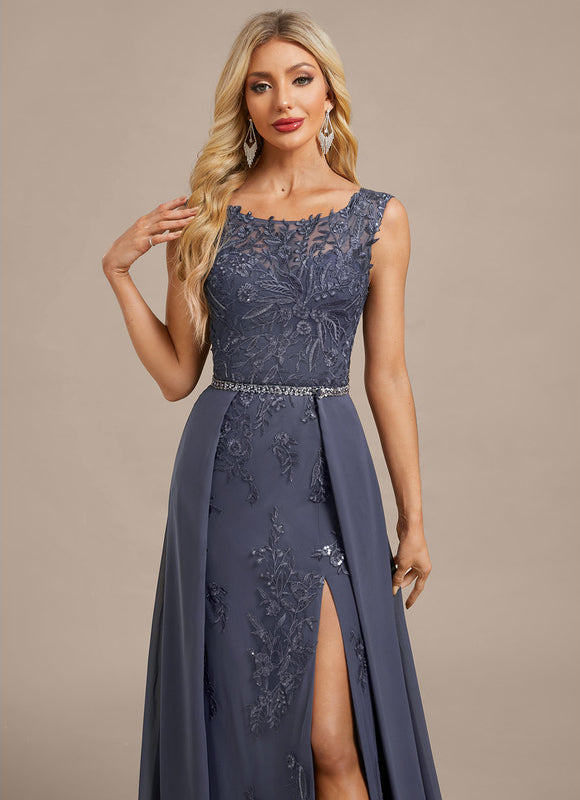 Robe Fourreau Longue Élégante Brodée - gallery 1