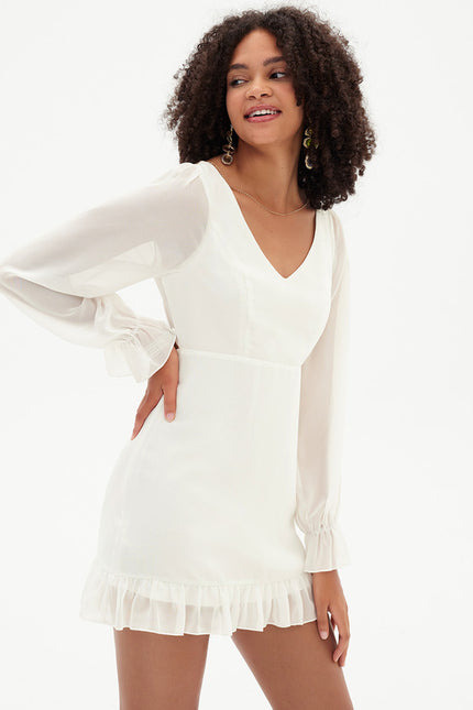 Robe Fourreau Vaporeuse Blush - gallery 6