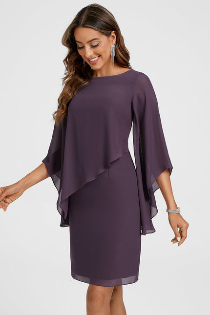 Robe Fourreau Violette - gallery 2