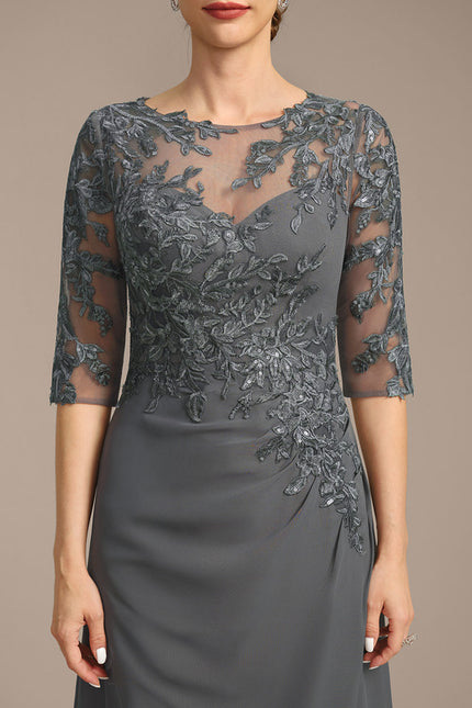 Robe Fourreau Longue Fluide - gallery 7