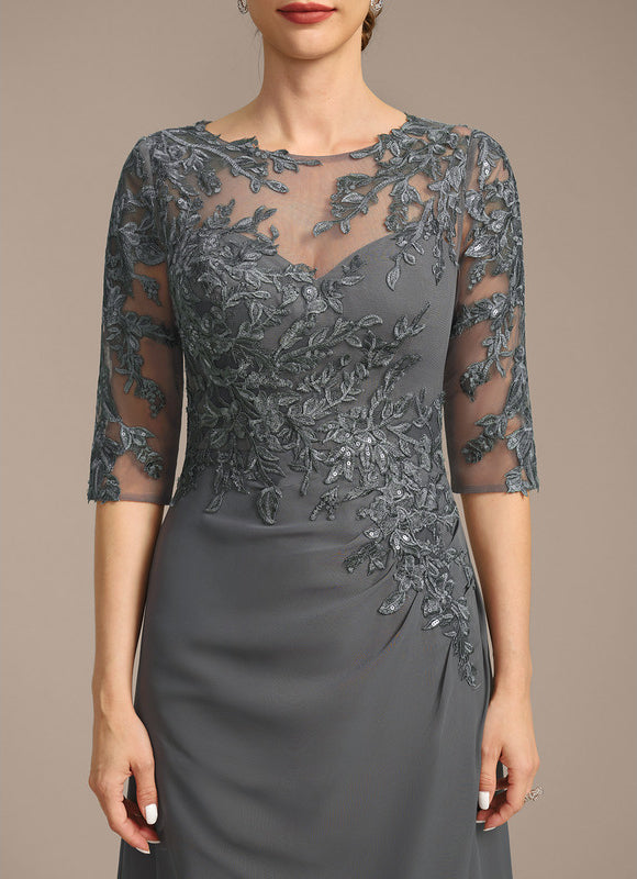 Robe Fourreau Longue Fluide - gallery 7