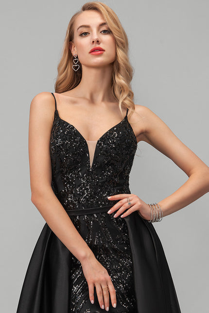 Robe Fourreau Noire Glamour - gallery 3
