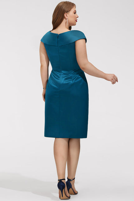 Robe Fourreau Satinette Chaleur - gallery 6