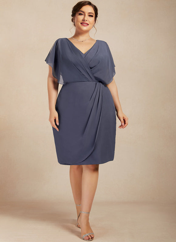 Robe Fourreau Drapée Rose - gallery 4