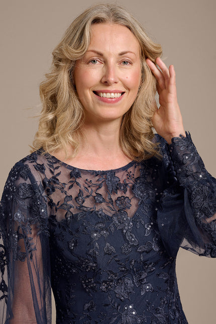 Robe Fourreau Longue Fluide - gallery 1