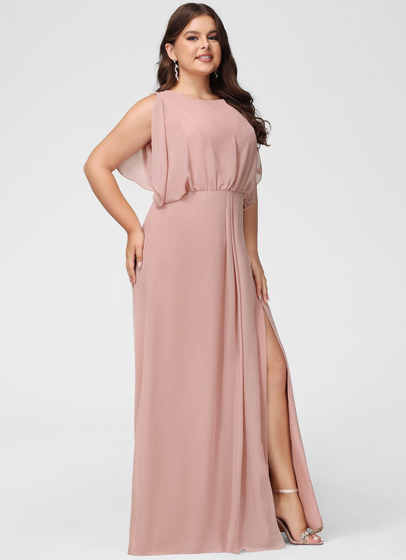 Robe Fourreau Mousseline Rose - gallery 7