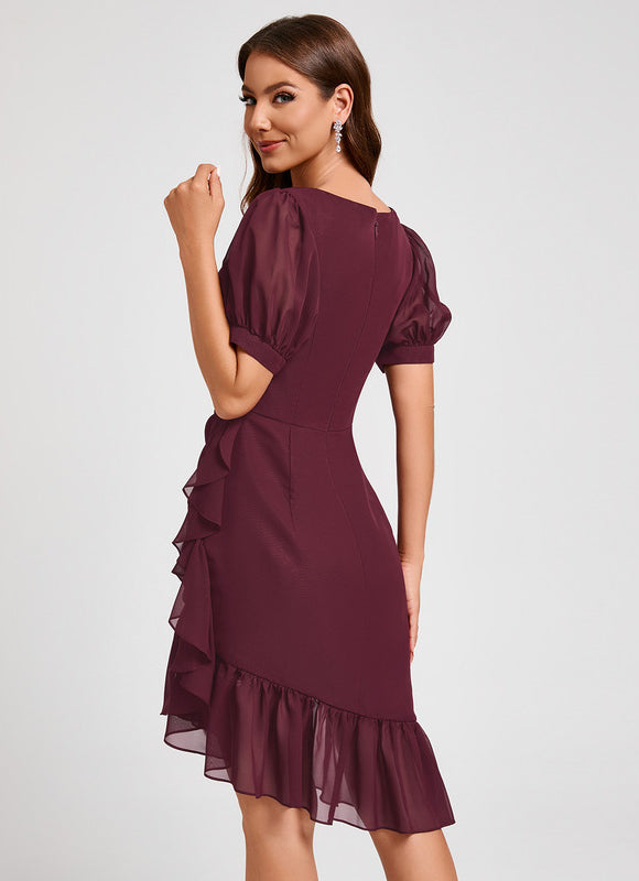 Robe Fourreau Élégance Ondulante - gallery 5