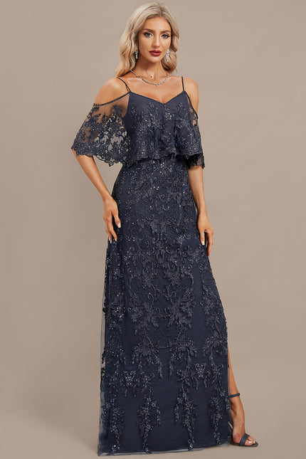 Robe Fourreau Soirée Dentelle - gallery 5