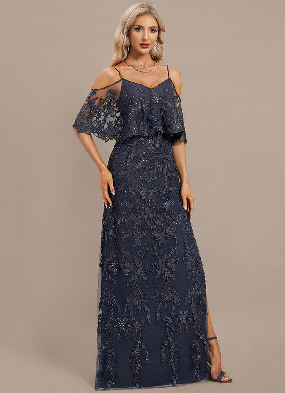 Robe Fourreau Soirée Dentelle - gallery 5