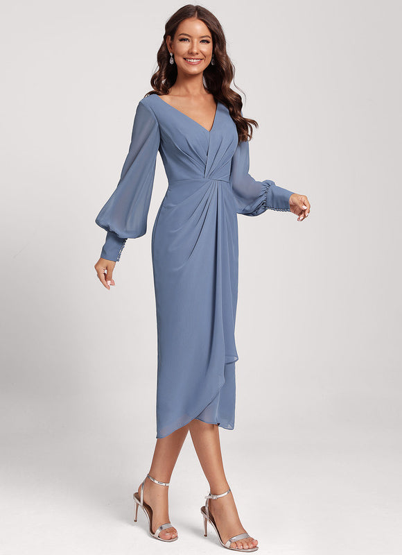 Robe Fourreau Fluide Framboise - gallery 5