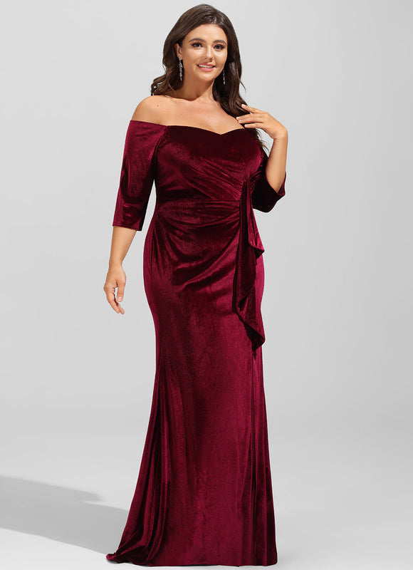 Robe Fourreau Velours Bohème - gallery 7