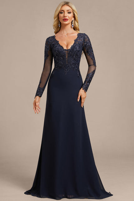 Robe Fourreau Navy - gallery 7