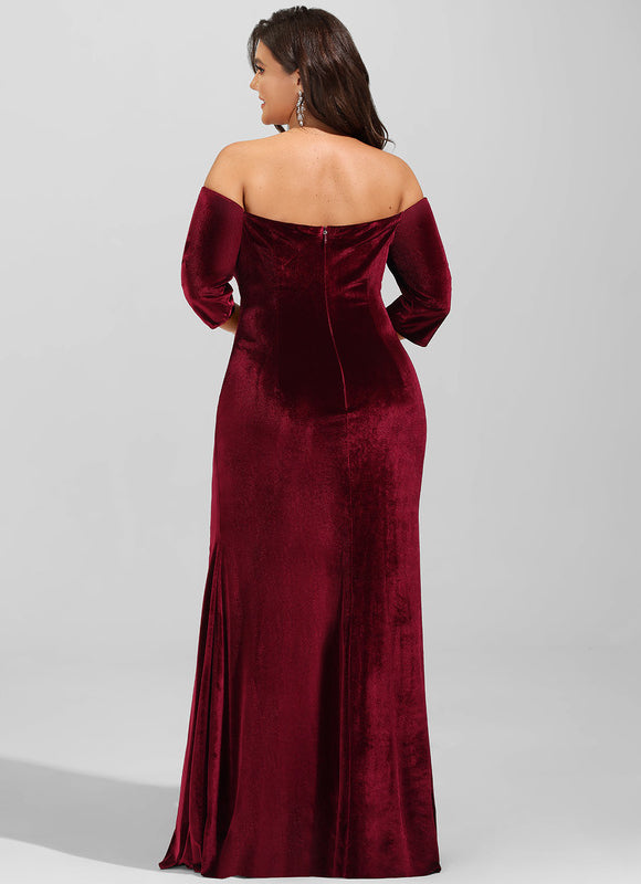 Robe Fourreau Velours Bohème - gallery 8