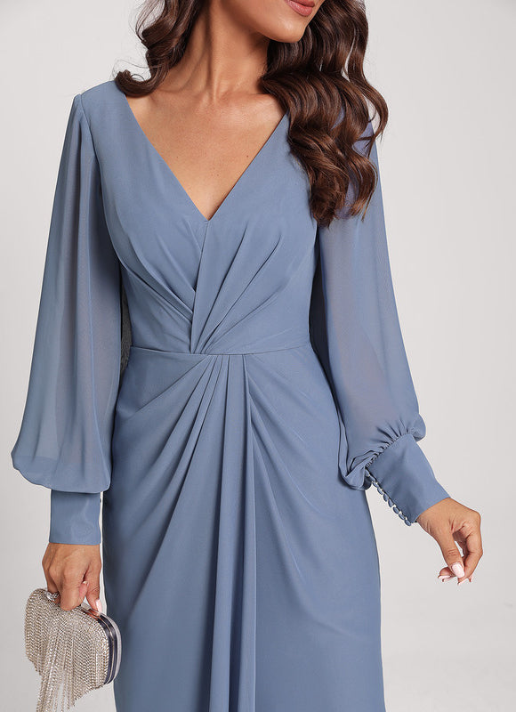 Robe Fourreau Fluide Framboise - gallery 7