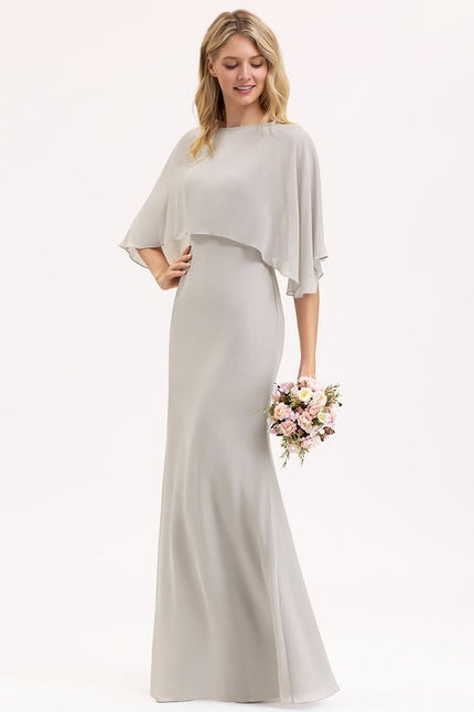 Robe Fourreau Mousseline Élégante - gallery 1