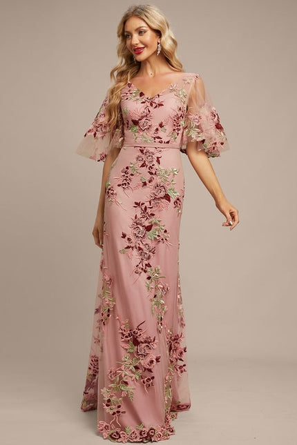 Robe Fourreau Florale Délicate - gallery 2