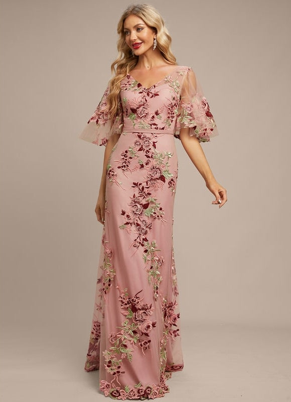 Robe Fourreau Florale Délicate - gallery 2