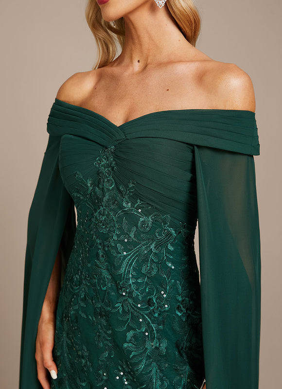 Robe Fourreau Émeraude Couture - gallery 6