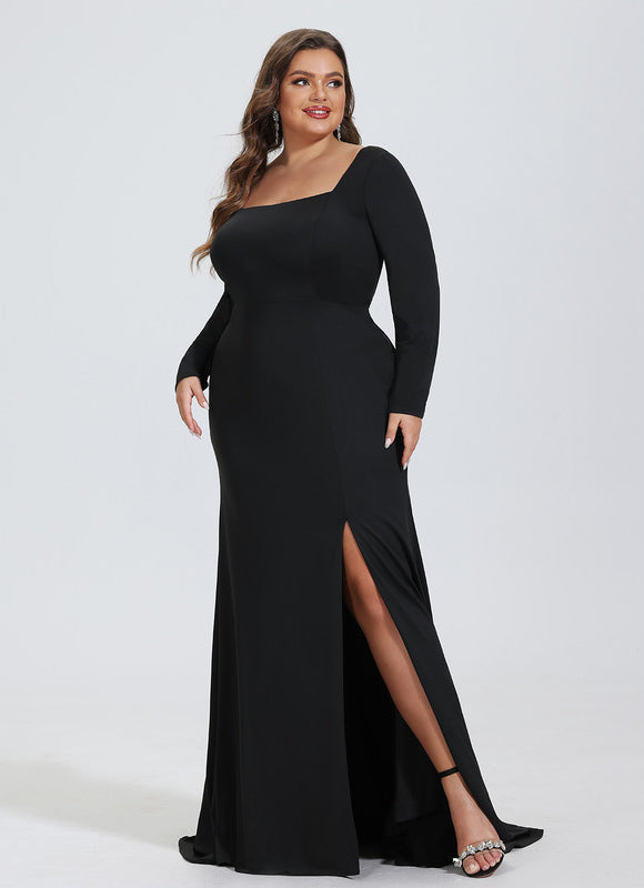 Robe Fourreau Noire Sophistiquée - gallery 6