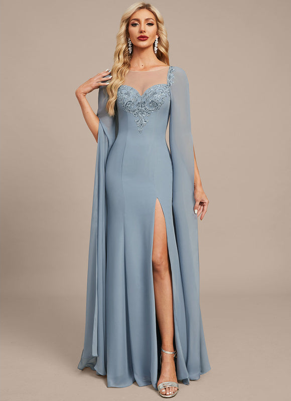 Robe Fourreau Fluide Azur