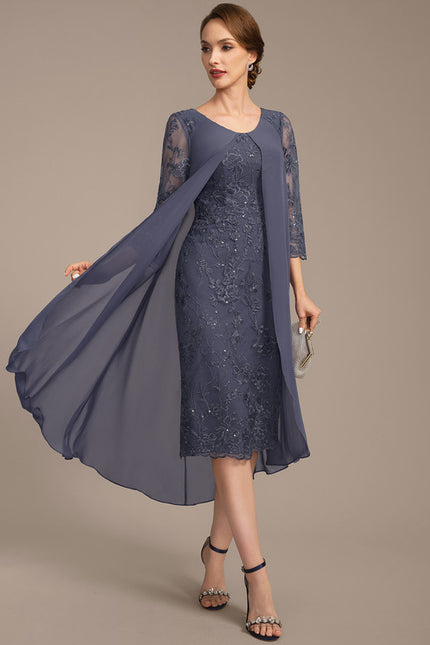 Robe Fourreau Mousseline Brodée - gallery 5