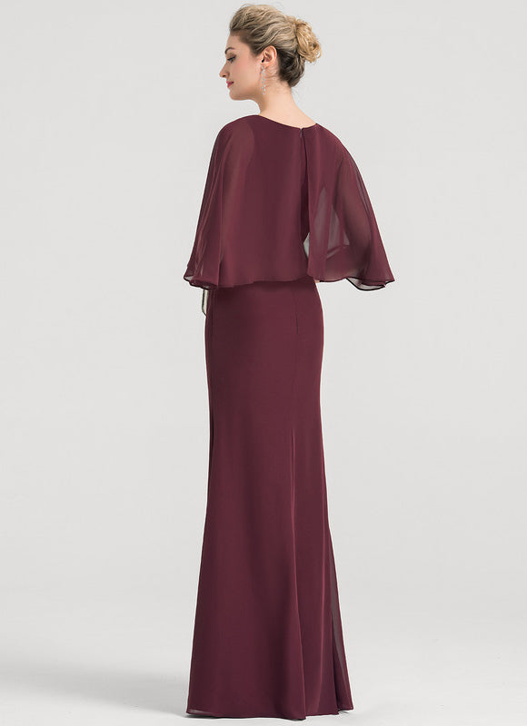 Robe Fourreau Bourgogne Élégant - gallery 2