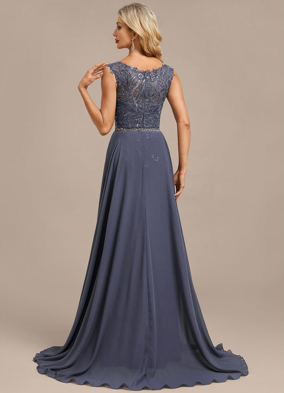 Robe Fourreau Longue Élégante Brodée - gallery 4