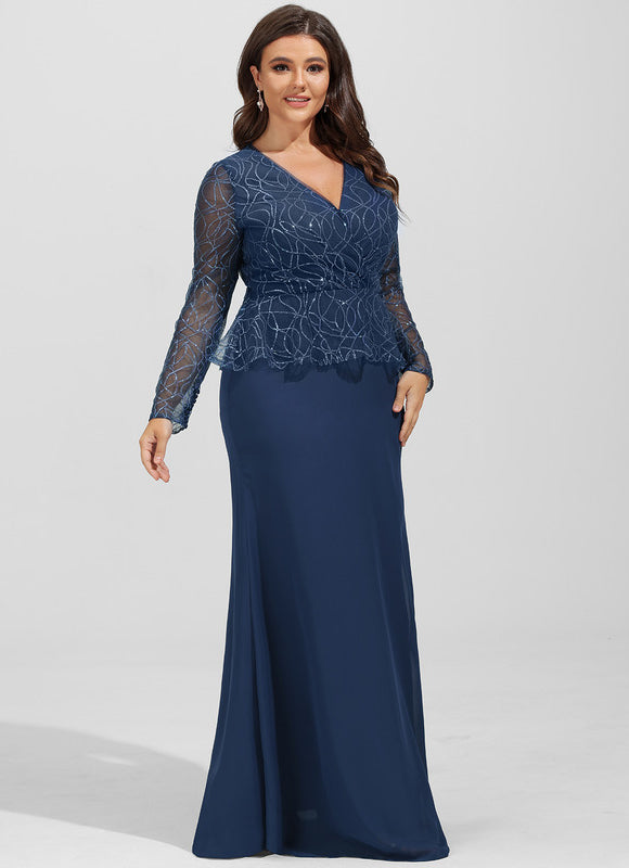 Robe Fourreau Longue Pailletée - gallery 7