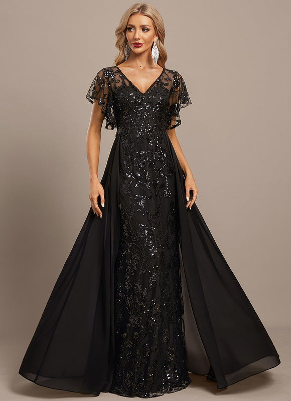 Robe Fourreau De Soirée Noire - gallery 1