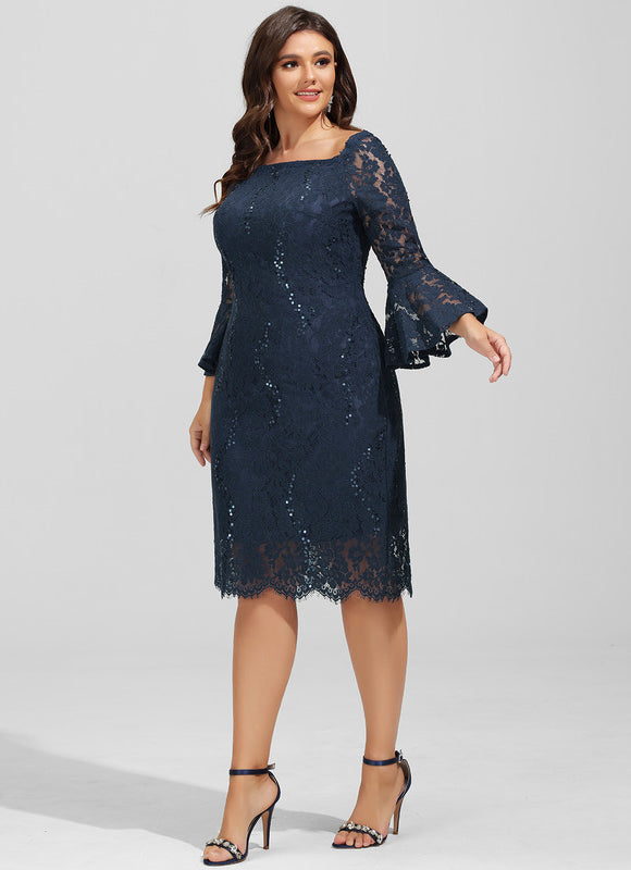 Robe Fourreau Dentelle Chic - gallery 8