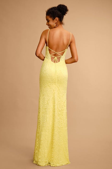 Robe Fourreau Jaune Lumineux - gallery 1