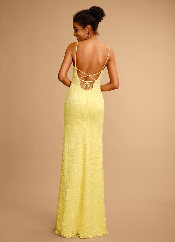 Robe Fourreau Jaune Lumineux - gallery 1