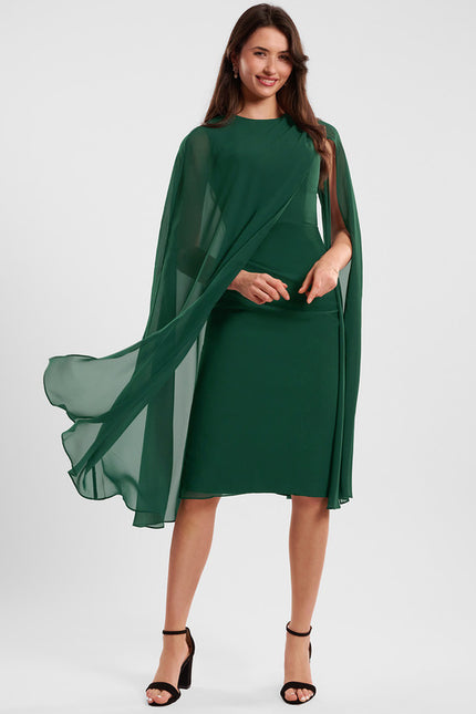 Robe Fourreau Vert Sauge