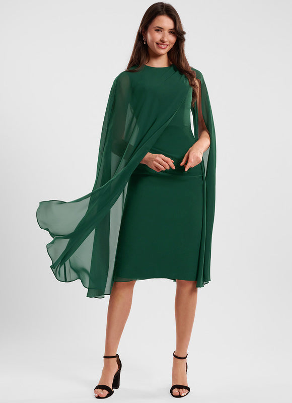 Robe Fourreau Vert Sauge