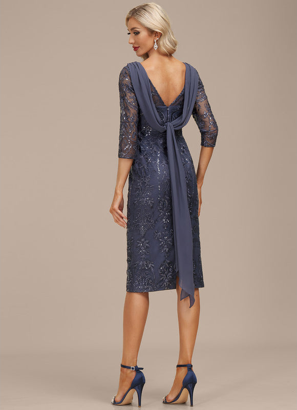 Robe Fourreau Col Bateau Chic - gallery 2