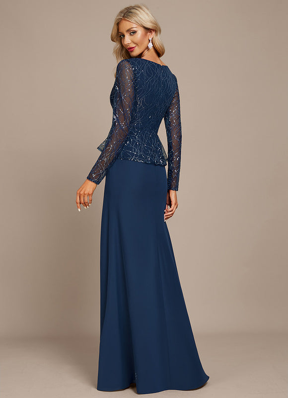 Robe Fourreau Longue Pailletée - gallery 4