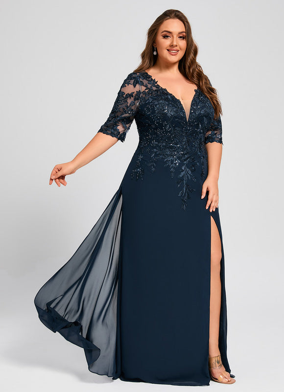 Robe Fourreau Marine Élégante - gallery 9