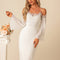Robe Fourreau Blanche Élégante