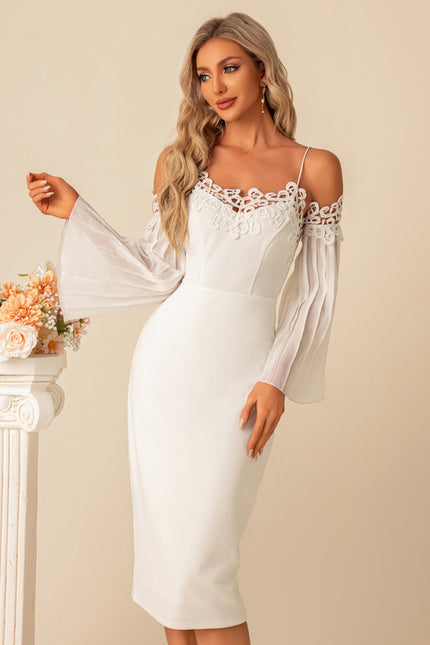 Robe Fourreau Blanche Élégante