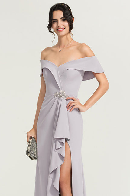 Robe Fourreau Lilas Raffiné - gallery 1