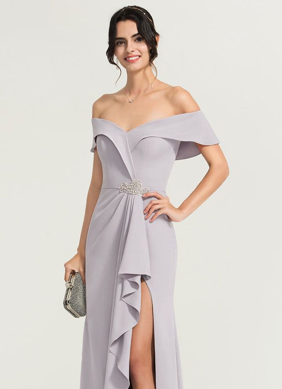 Robe Fourreau Lilas Raffiné - gallery 1