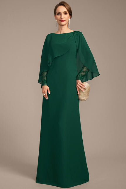 Robe Fourreau Fluide Émeraude - gallery 2