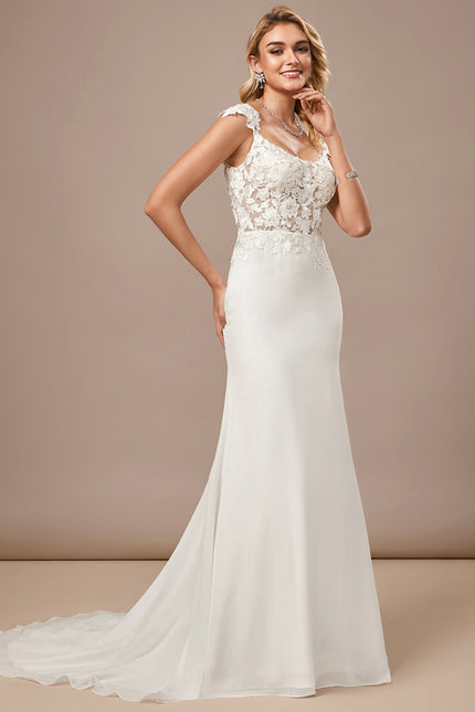 Robe Mariee Fourreau Dentelle - gallery 5